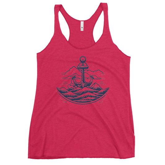 Simple Anchor Racerback Tank