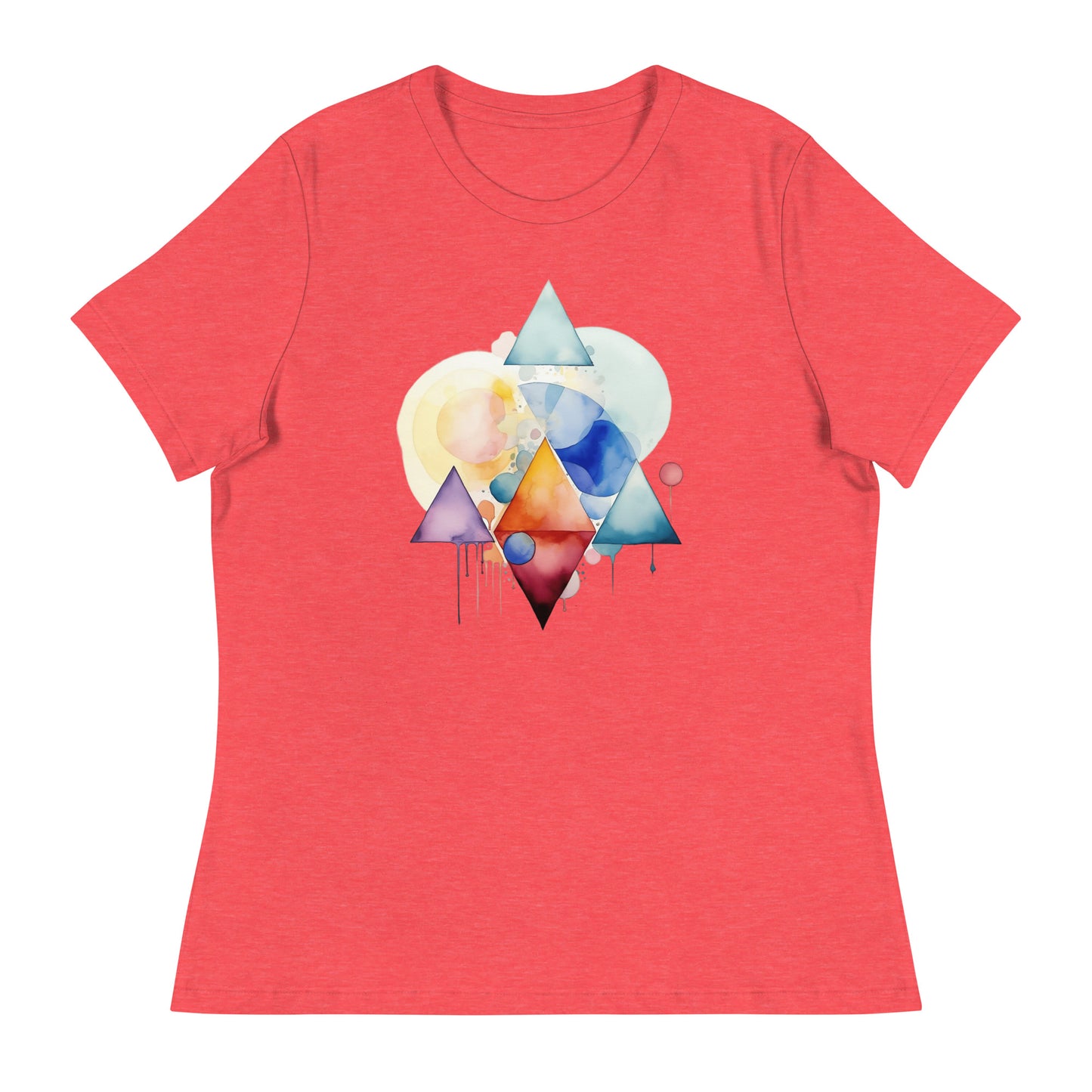 Geometric Watercolor Women's Relaxed T-Shirt